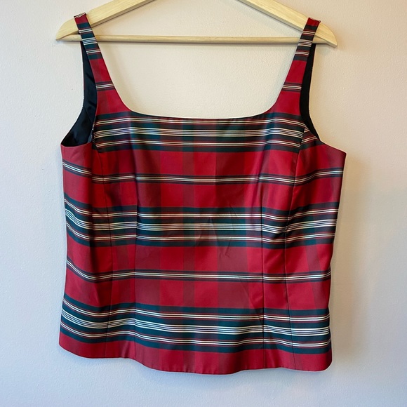 Red silk faux corset top ❤️♥️ - Picture 4 of 5